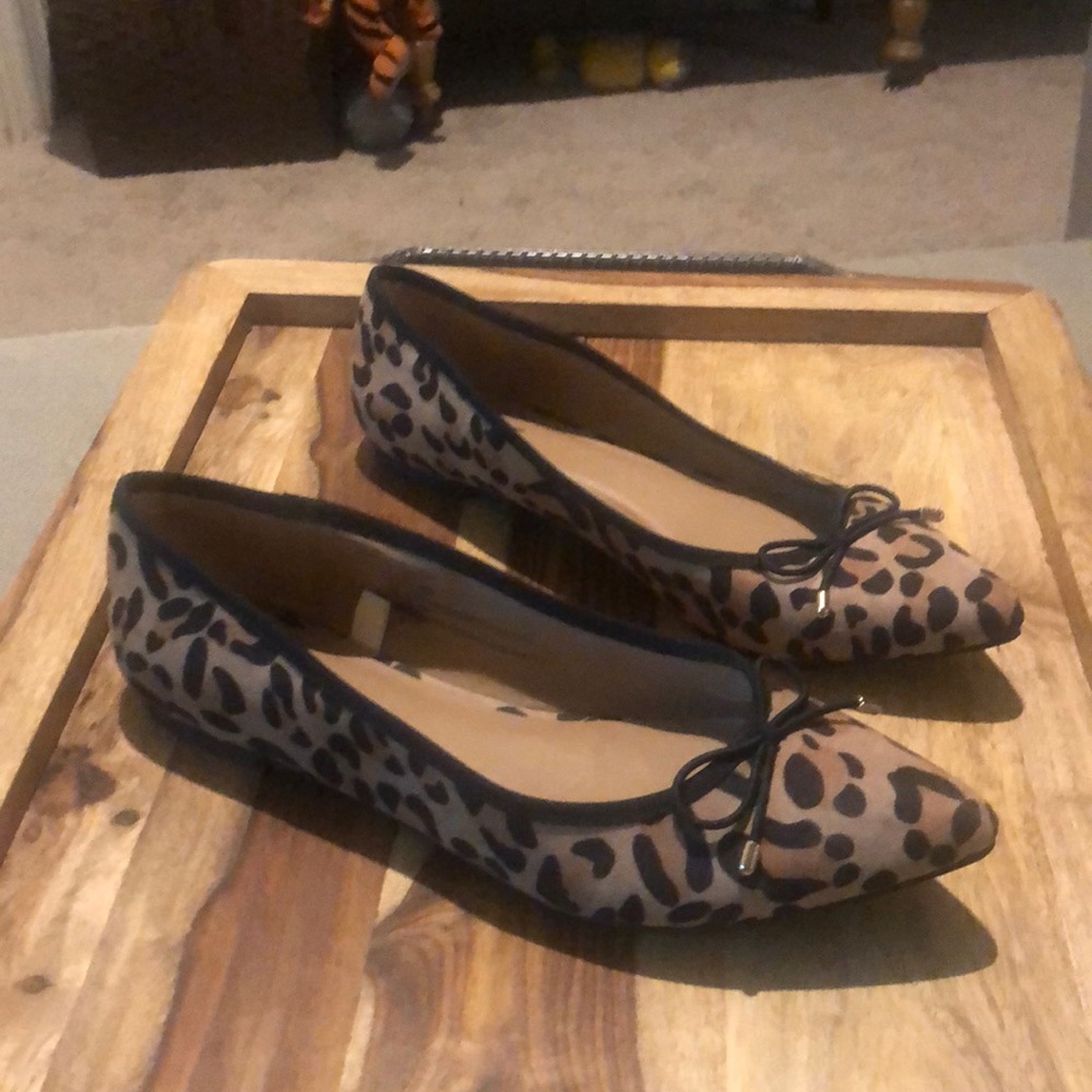 Merona leopard flats